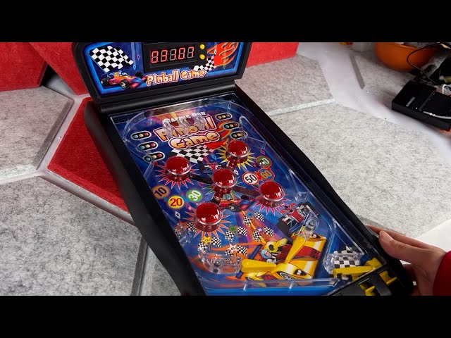 Electronic Pinball Game Machine with Lights and Sounds Review - Tabletop Pinball Game