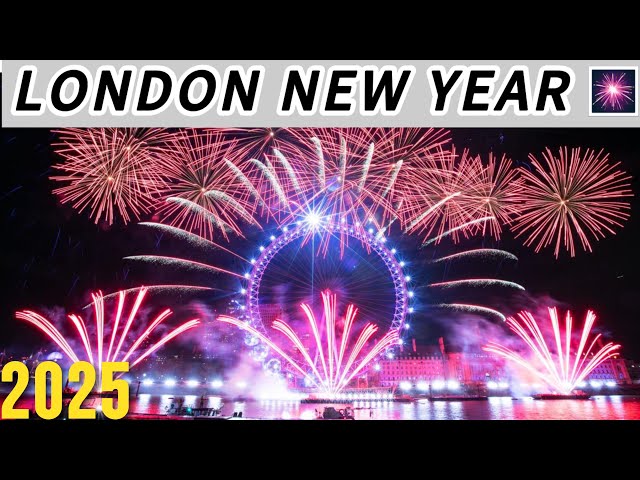 Happy New Year🎆/London Fire Work+Street Lighting