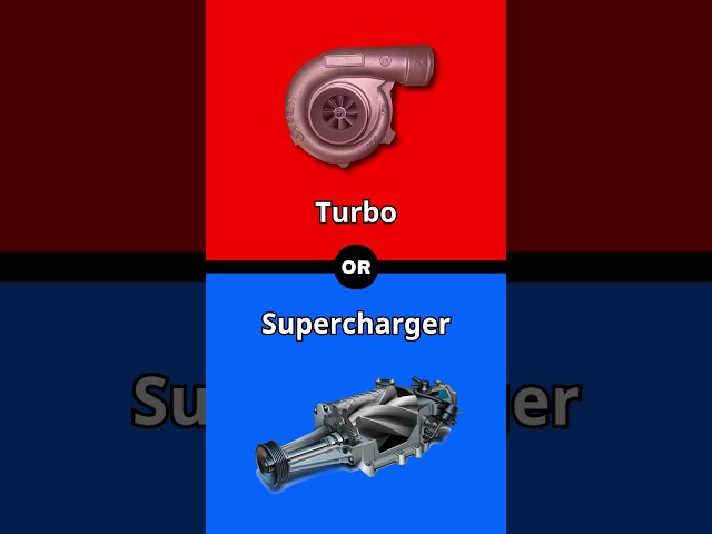 Turbo vs Supercharger #turbo #supercharged #supercharger #car #engine #shorts #v6 #v8