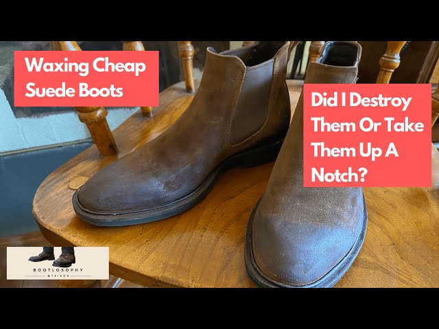 Watch Me Destroy These Boots! Waxing my Ecco Vitrus II Chelsea Boots