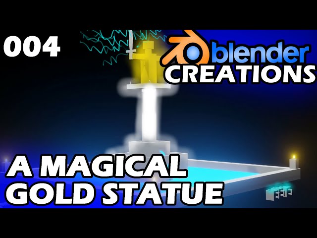 EIN GEHEIMNISVOLLER BRUNNEN MIT STATUE 🏆 The Blender Creations (Blender Tutorial Deutsch) [S1-E004]