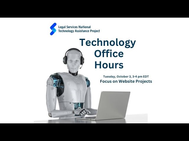 Tech Assistance Office Hour: Focus on Website Projects