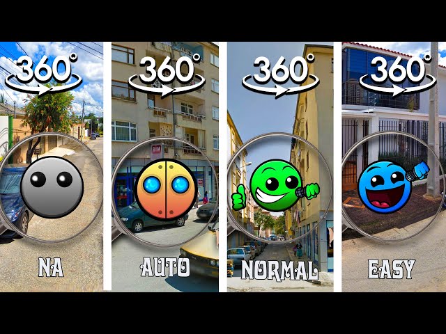 FIND Na - Auto - Normal - Easy | All Geometry Dash Finding Challenge 360° VR Video