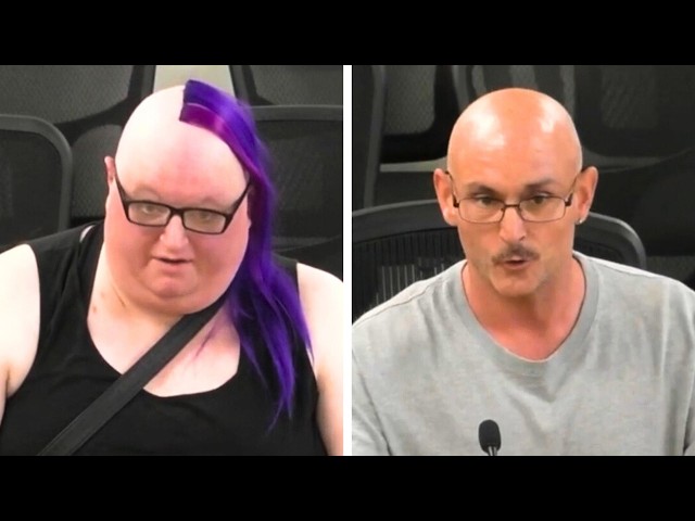 Purple-Haired Transgender Person VS Man Who’s Had Enough!