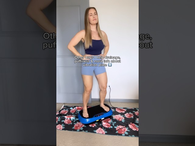 This vibration plate works! 😳 Vibration Plate Vagal Tone Somatic Exercises Workout Vagus Nerve Reset