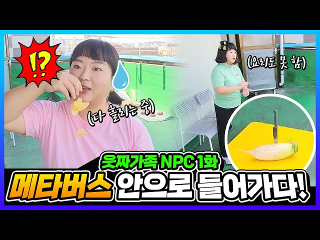 메타버스 안으로 들어갔다!ㅋㅋㅋNPC 캐릭터가 된다면?! 1화 [NPC 웃짜가족]