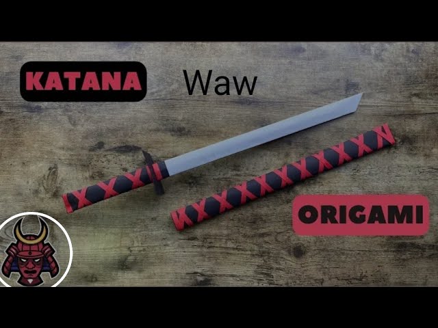 Origami Katana Japanese Samurai Paper Sword Tutorial / How to Fold Impressive KATANA Step By Step