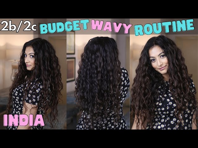 Wavy Hair Routine on a Budget 2021 | Indian Wavy Hair | Beginner Friendly | 2b 2c Wavy Hair Routine