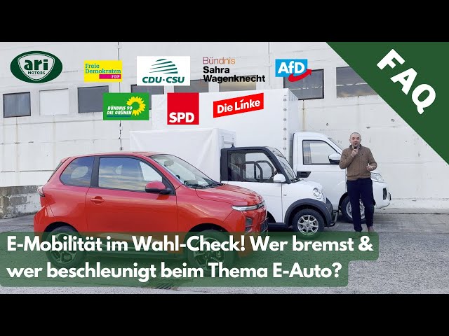 Elektroautos im Wahl-Check: Welche Parteien wollen Elektromobilität fördern? 🚗⚡ Bundestagswahl 2025