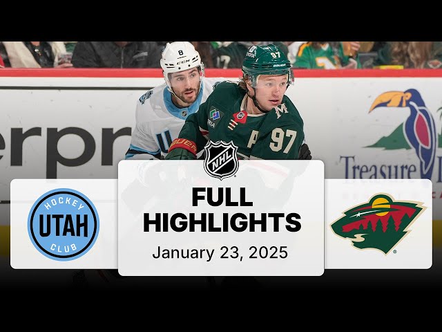 NHL Highlights | Utah Hockey Club vs. Wild | January 23, 2025