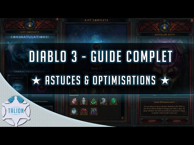 DIABLO 3 ► GUIDE COMPLET ★ ASTUCES & OPTIMISATIONS