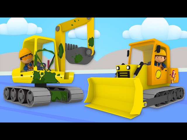 Big Trucks and Tractors at Carl's Car Wash | Cartoons for Kids