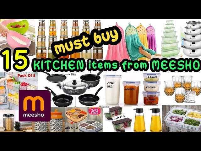 15 Meesho Kitchen Items You Must Have | Meesho Kitchen Finds | meesho haul latest