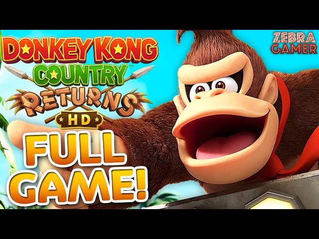 Donkey Kong Country Returns HD Full Game Walkthrough!