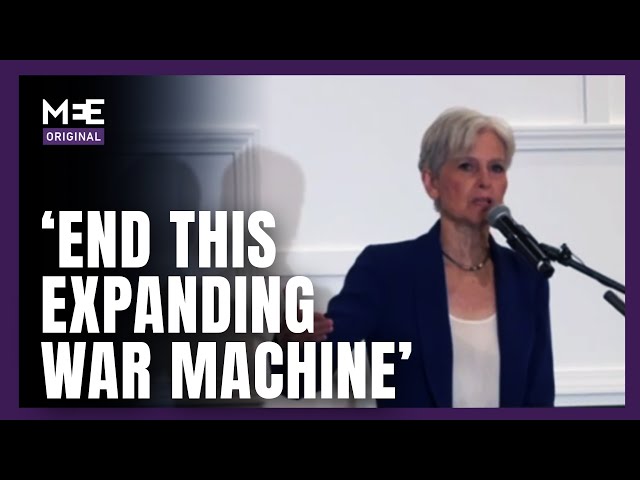 US candidate Jill Stein: ‘It is the US that is conducting this genocide, with Israel as its proxy’