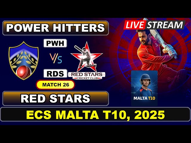 Red Stars vs Power Hitters Live Cricket Today