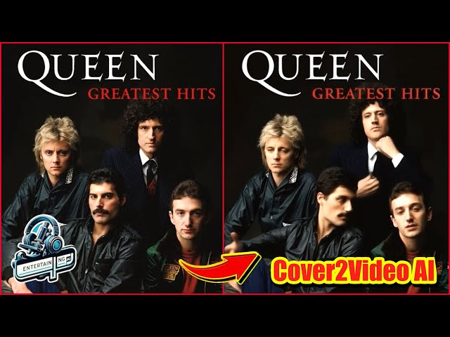 Queen: Complete Album Covers Animated via AI – Including Compilations & Live albums