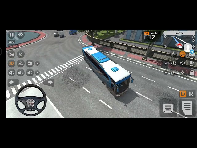 Euro Bus Driving Game Public Transportation 2024 Indonesia Bus Simulator Android Gameplay Part-2