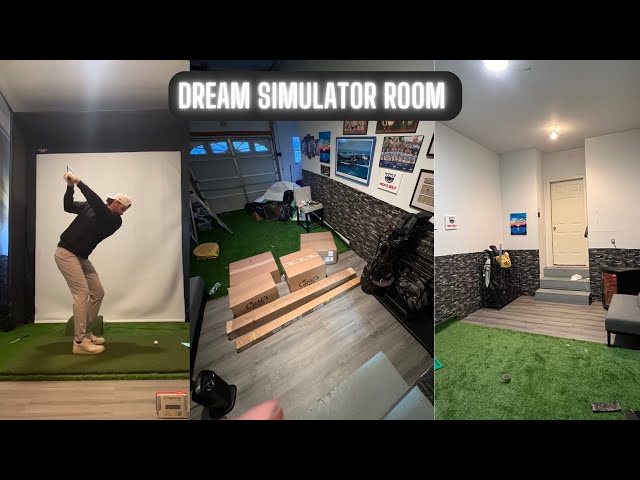 How To Create An At Home Golf Simulator In Your House| Step By Step Process ⛳️ #golf