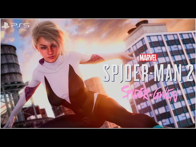 SPIDER-GWEN - FULL GAME ( AI VOICE / ALL CUTESCENE ) | But Spider-Man 2 Mods