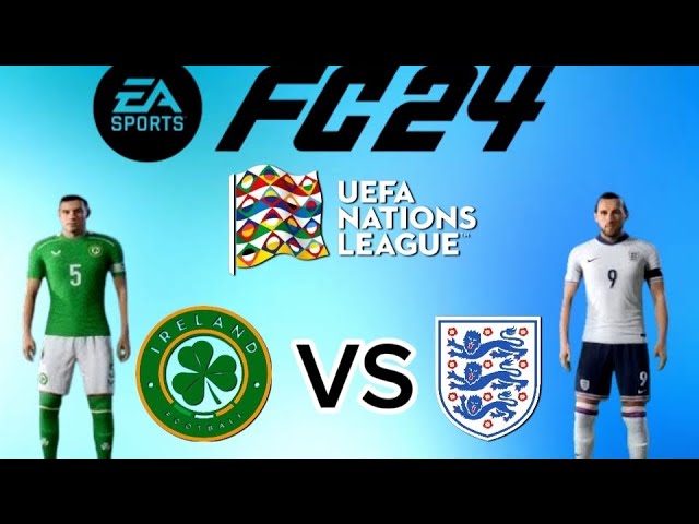 EA SPORTS FC 24 - England vs. Ireland - UEFA Nations league 24/25 Full Match