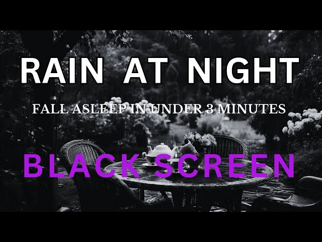 Black Screen Rain - Rain's Healing Symphony Sounds for Relaxation and Deep Sleep | Agarwood Healing