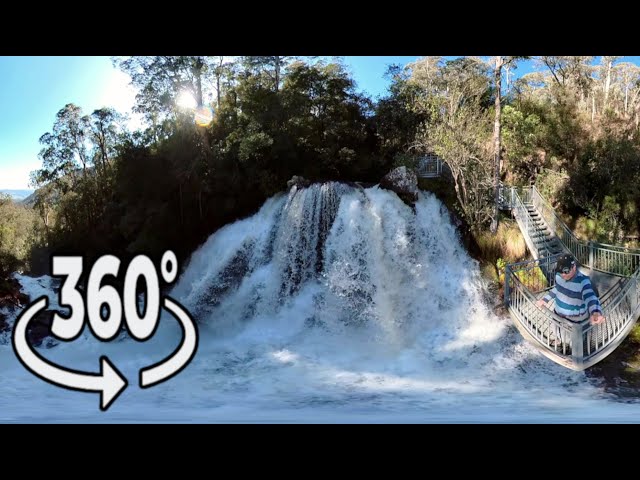 Huge Australian waterfall. Get up close. [360 Video]