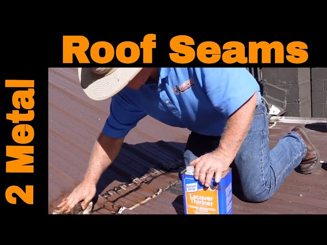 Residential Metal Roof | WATER LEAK Seam Repair | Fixing transition from main to garage roof