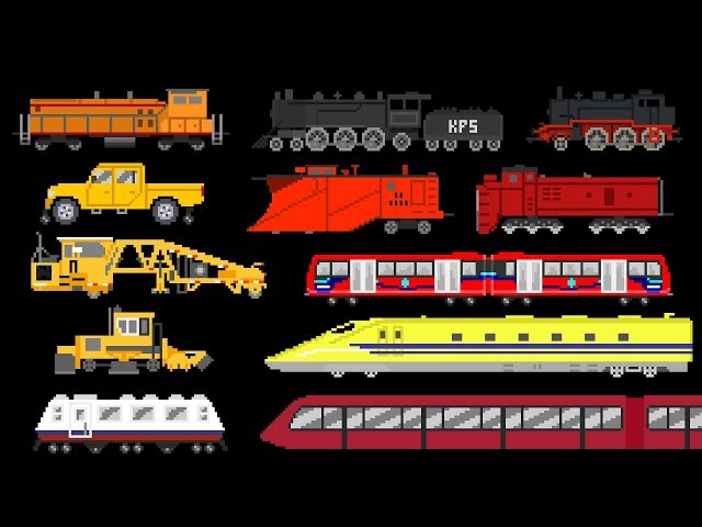 Railway Vehicles 2 - Trains and Locomotives - The Kids' Picture Show (Fun & Educational)