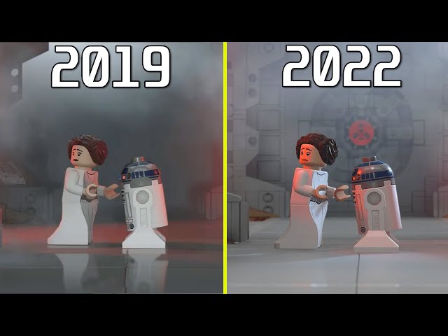 Lego Star Wars The Skywalker Saga 2019 vs 2020 vs 2021 vs 2022 Early Graphics Comparison