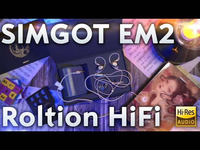 Наушники SIMGOT EM2 Roltion HiFi - Отличные проводные гибриды с арматурой Knowles 33518