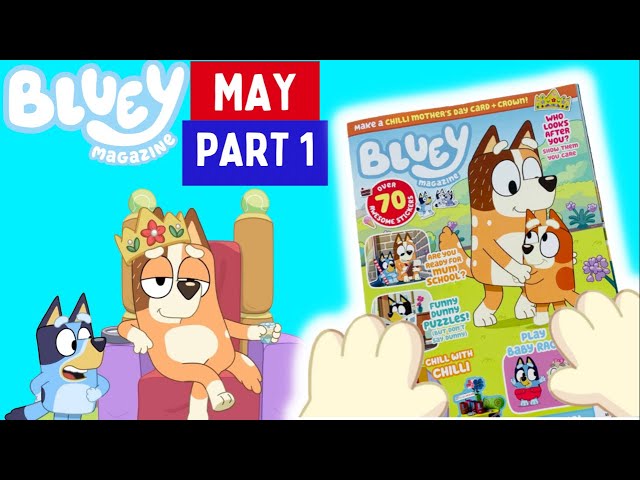 🧡🐶 BLUEY Magazine - May 2022 Issue Part 1 ‼️  | Bluey Books & Crafts | Disney Jr | ABC Kids