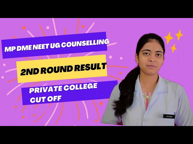 MP NEET UG 2nd Round Private college Category wise cutoff 2024