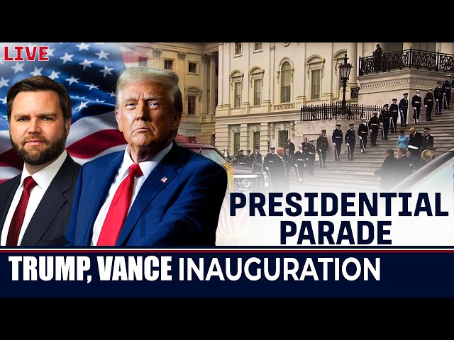 LIVE: Donald Trump, Vance Inauguration | Presidential Parade | Military troops review | USA