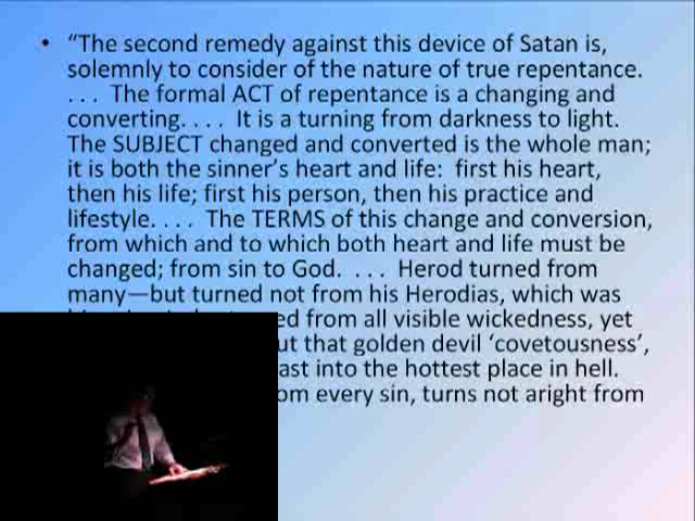 091018pm - Thomas Brooks:  Precious Remedies Against Satan's Devices - 2 Corinthians 2:11