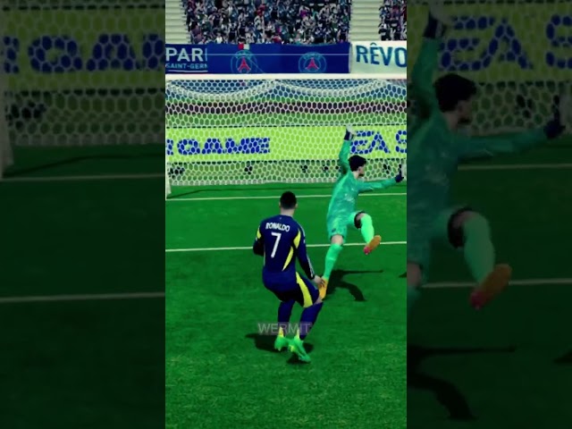 Bro can score from anywhere 😎🐐 #cr7 #fifa #fc24 #goals #shorts #ronaldo #goat #soccer #football