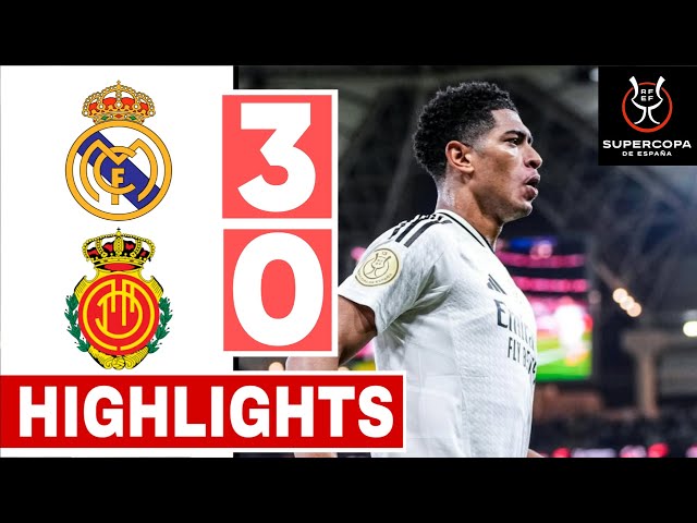 Real Madrid vs Mallorca 3-0 | Extended Highlights | Supercoppa semi-final | All Goals & Highlights