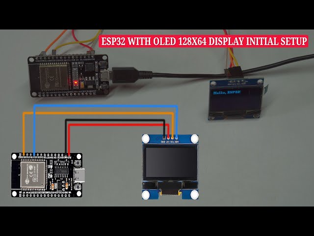 How to Use a 128x64 OLED Display with ESP32 NodeMCU Over Hardware I2C | Beginner-Friendly Tutorial