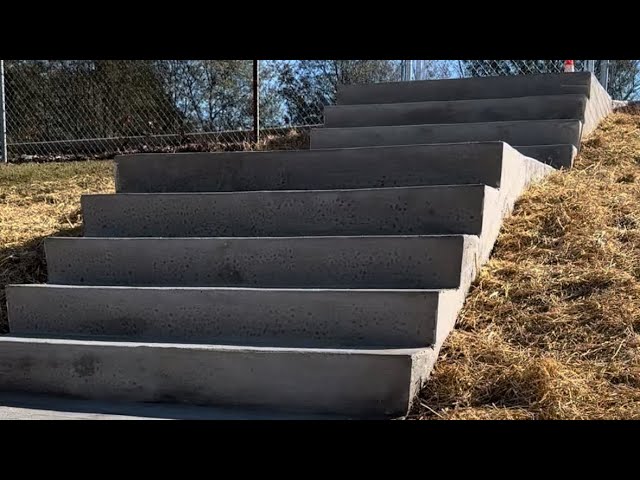 Can A Concrete Walkway Really Be That Difficult? | Framing and Pouring a Concrete Staircase