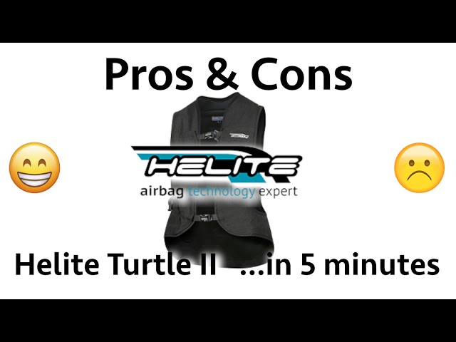 Pros and Cons of the Helite Turtle 2 Airbag.