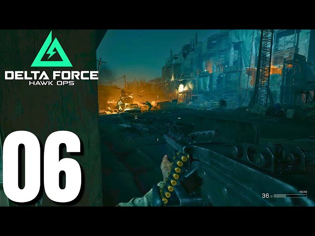 Delta Force Black Hawk Down Campaign Gameplay Walkthrough Part 6 - N.S.D.Q. (No Commentary)