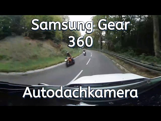 Samsung Gear 360 (2016)  Montage auf dem  Mitsubishi ASX Saugstativ / Bergischen Land Dhünntalspeere