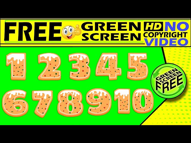 green Screen numbers . Free Green Screen Numbers.Free Green Screen video No Copyright .you can Use .