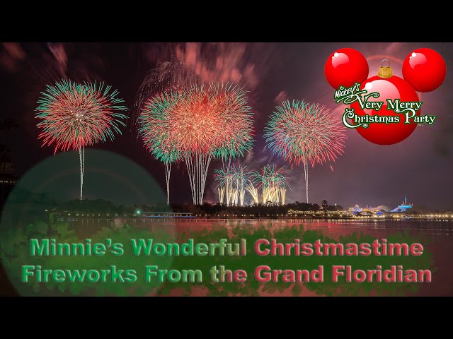 8K Minnie’s Wonderful Christmastime Fireworks Show from the Grand Floridian Villas & Spa VR180 3D