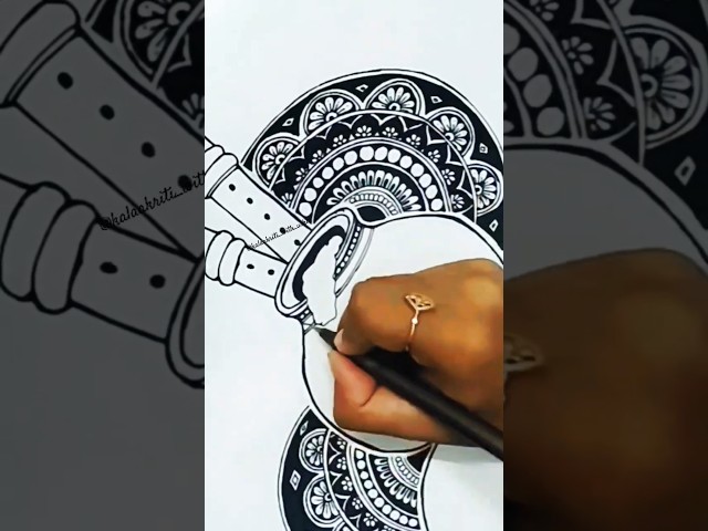 Janmashtami Mandala | shree krishna #mandalaart #shorts #trending #janmashtami #follow #art #love