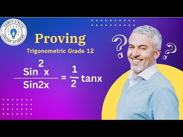 Proving trigonometric identities grade 12 | Trig identities final exam prep review | Sami's A Plus