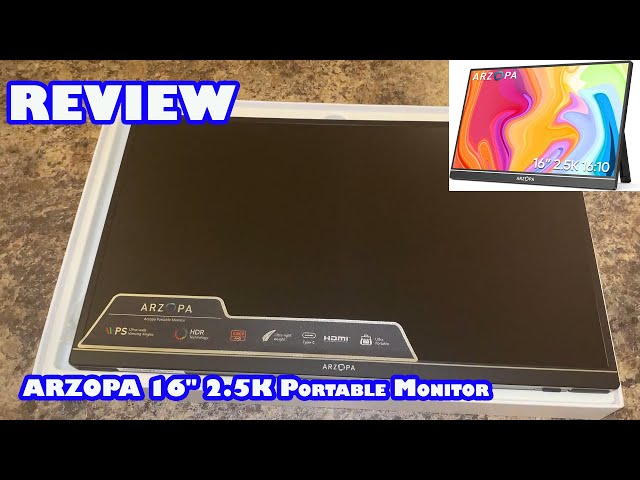 ARZOPA 16" 2.5K Portable Monitor-What Do you Really Get?? Unboxing & Review of Arzopa !