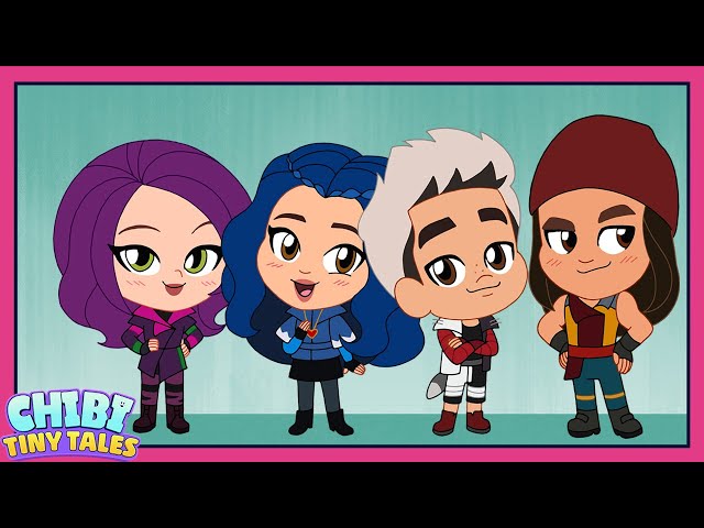 Descendants 1+2+3: As Told By Chibi 💜 | Chibi Tiny Tales | Featuring Dara Reneé! | @disneychannel