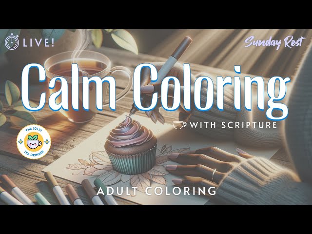 Sunday Rest | Calm Coloring With Scripture  | Adult Coloring ☕