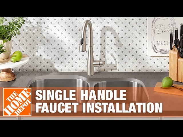 How to Replace a Kitchen Faucet With a Single Handle | The Home Depot